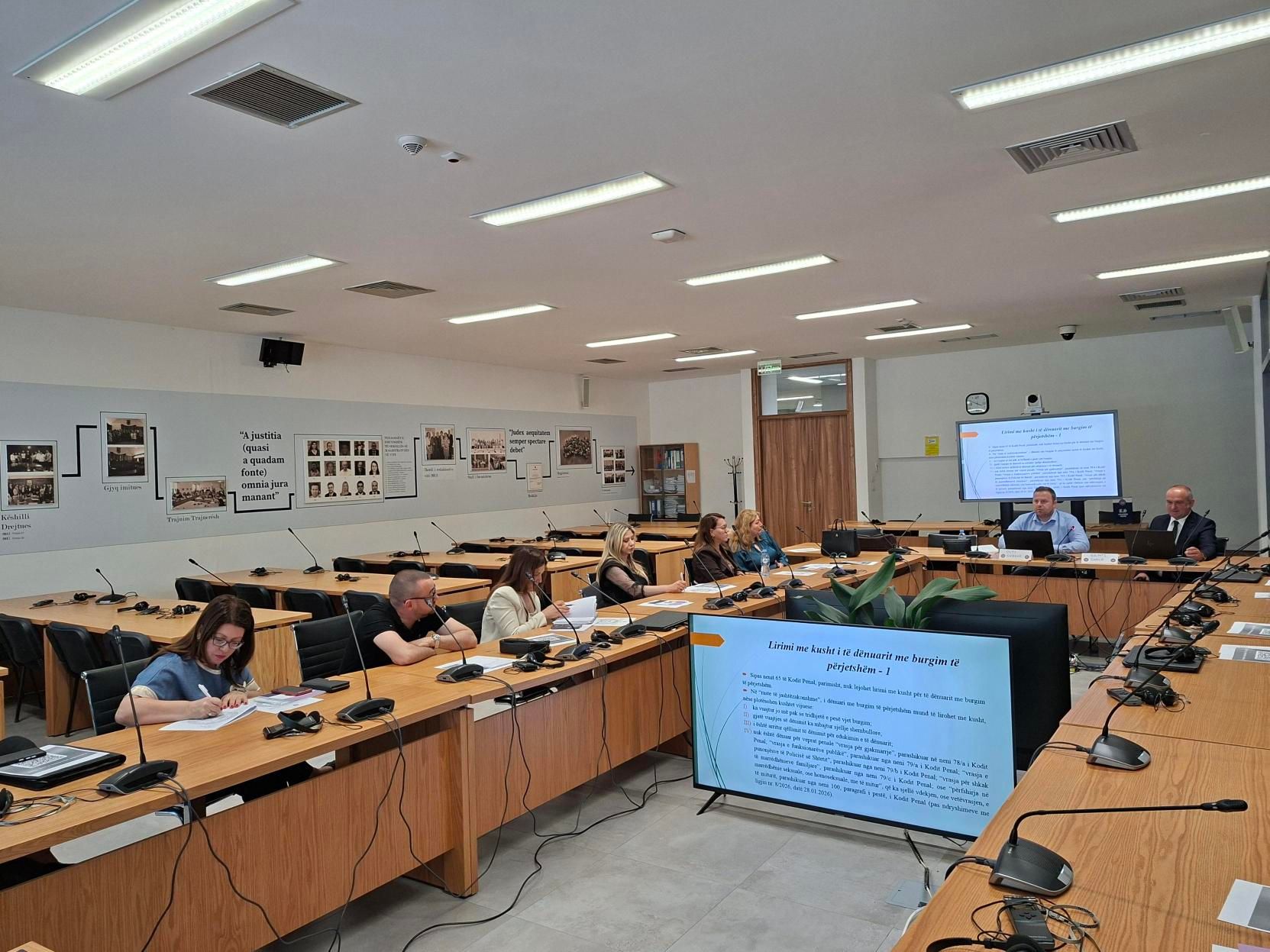 AKTIVITET TRAJNUES: “Dënimi me burgim të përjetshëm dhe përputhja me standardet ndërkombëtare.” - 5 Maj 2026